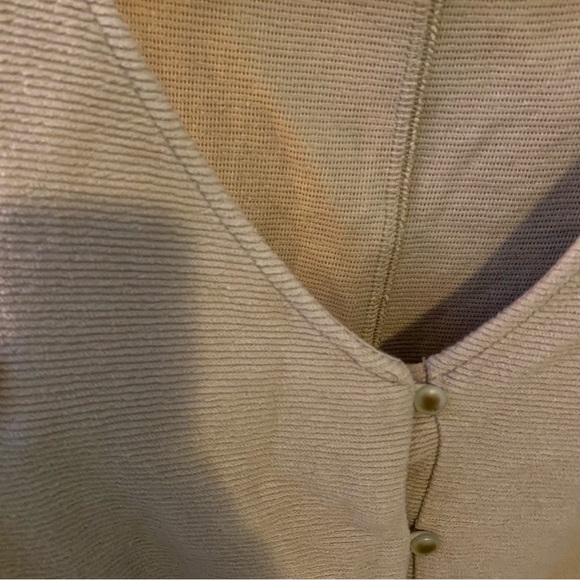 Madewell Texture & Threads Light Brown Top 2X - Picture 2 of 4